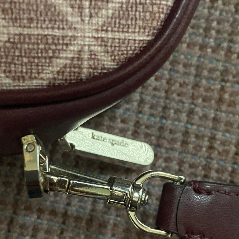 Kate Spade Burgundy and Tan Crossbody Bag - Picture 9 of 9